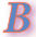 Graphic pic of letter B